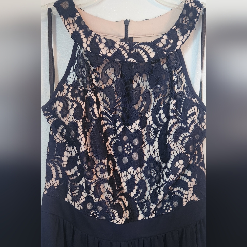 Enfocus Studio Women's Navy Blue dress size 10 - Picture 2 of 6